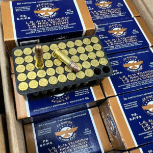 balas cal. .22 l.r. alta vel hp 1280fps 38gr g.e. cobreado punta hueca