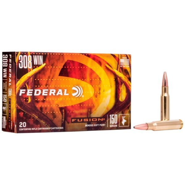 federal .308 winchester sp 150gr bonded sp fusion