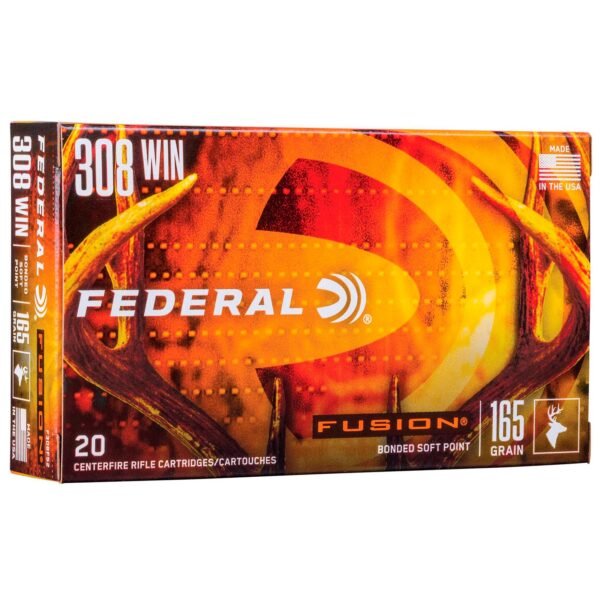 federal .308 winchester psp bt 165gr bonded sp fusion