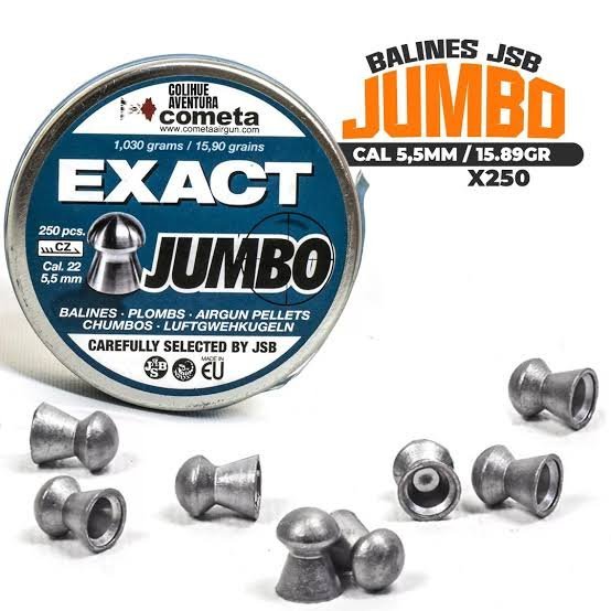 6207 balines 5 5mm cometa exact jumbo x250
