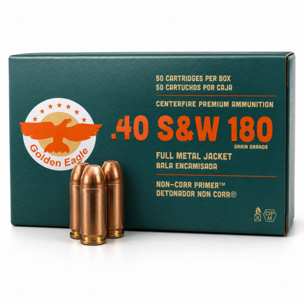 balas cal 40 sw golden eagle aguila mexico ps x50